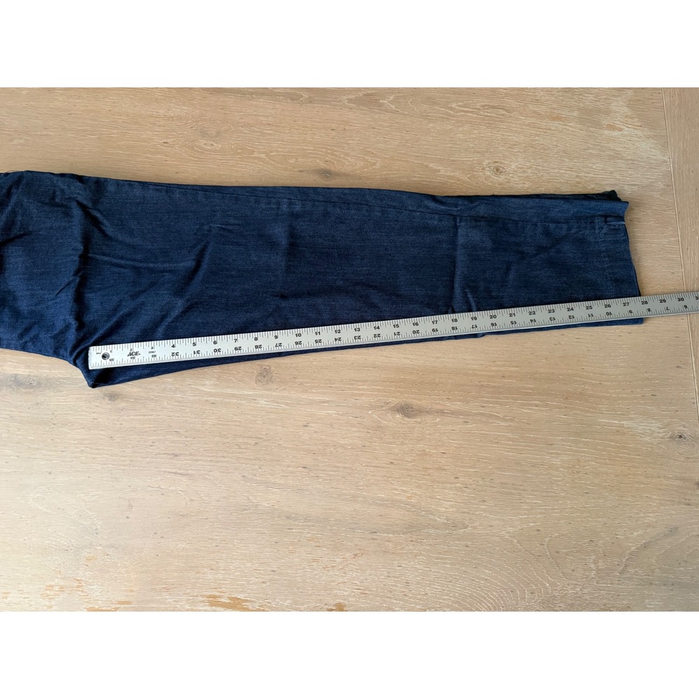 Talbots Womens Size 4 Dark Wash Stretch Denim Straight Leg Trousers Blue Pants - Picture 8 of 8